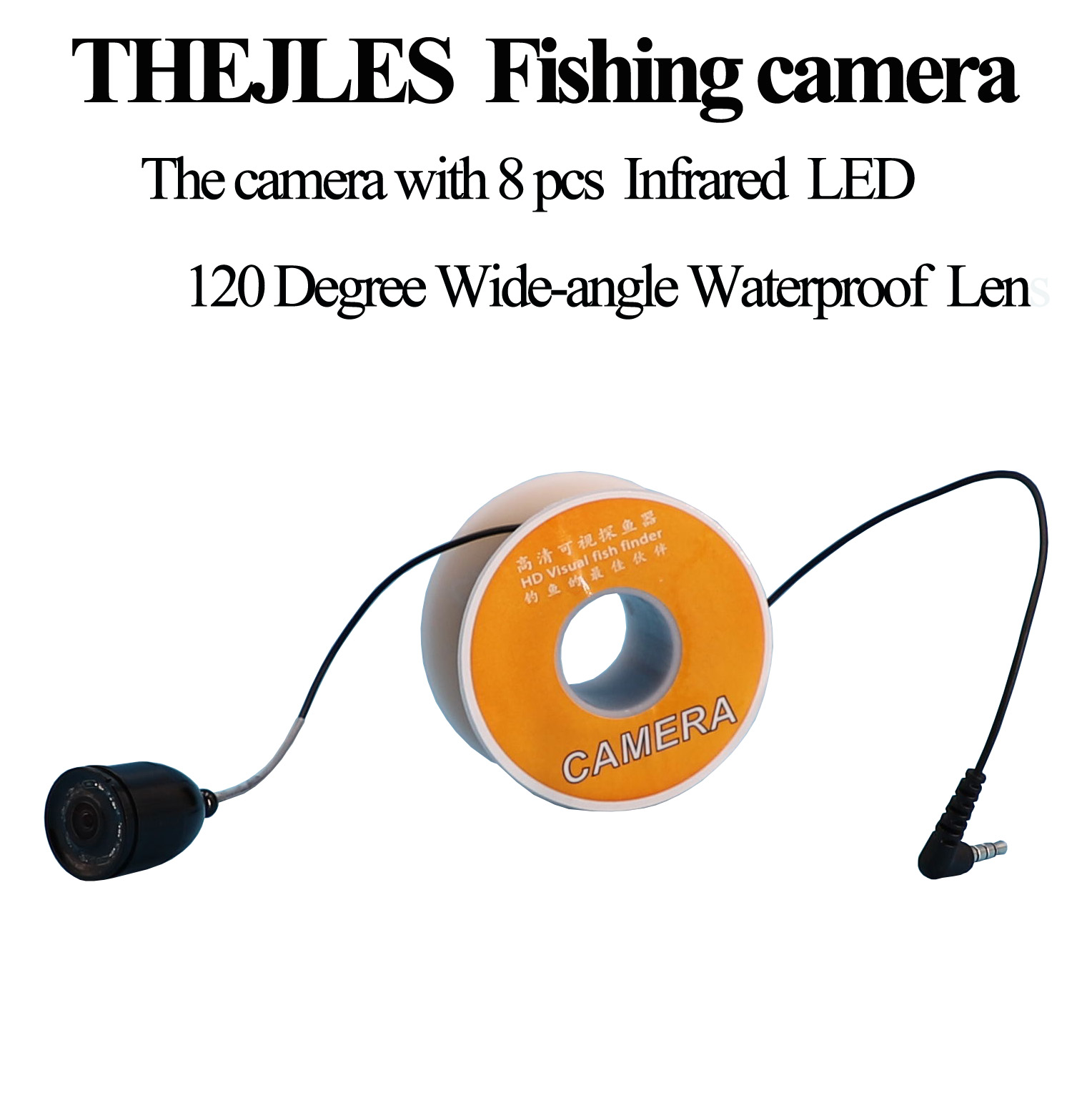 Fishing Depth Finder - Onderwaterviscamera met 8 stuks IR-infraroodlampen Aan/uit-functie